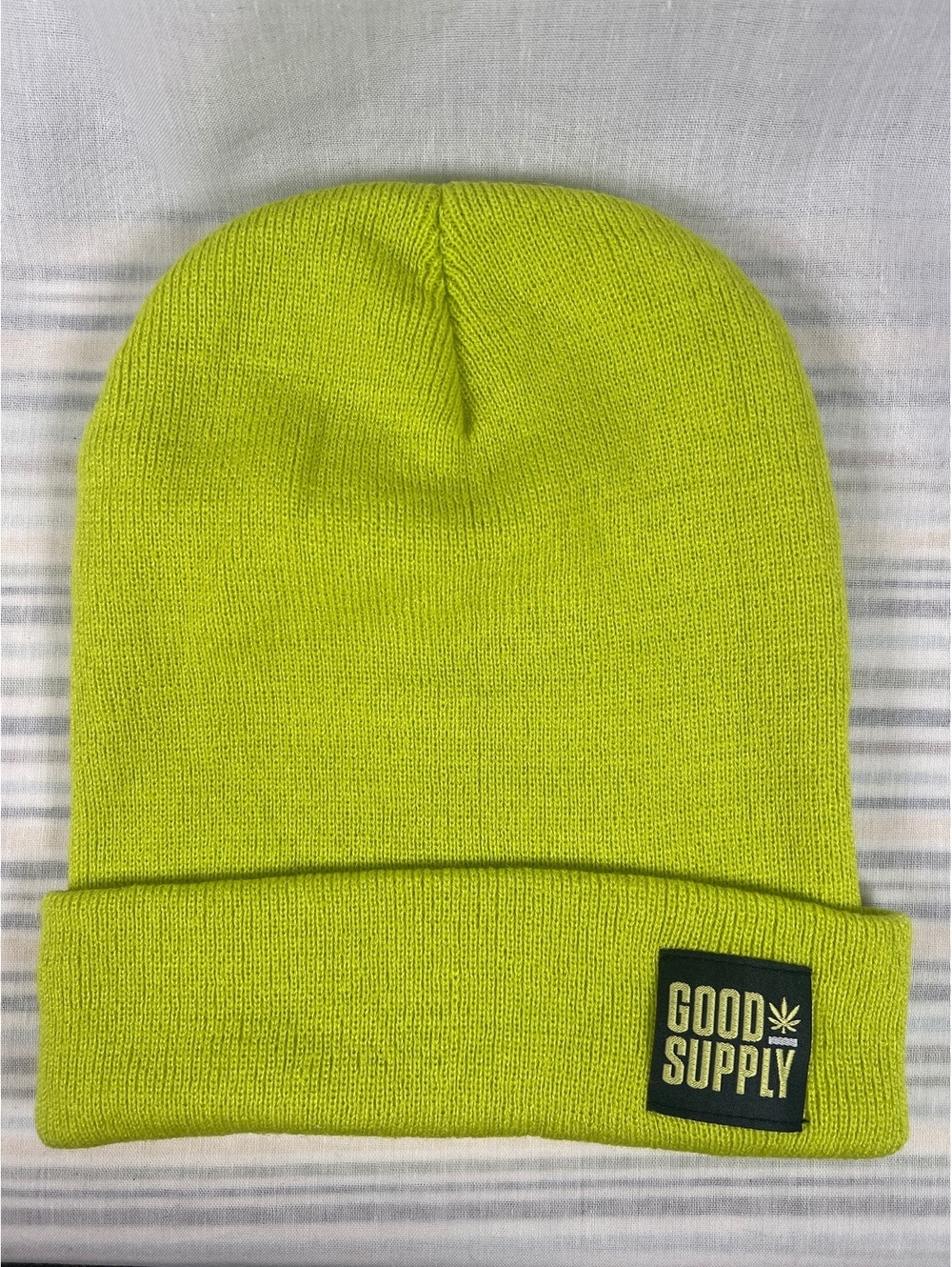Good Supply Toque Neon Green Beanie